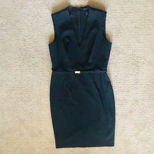 White House Black Market Sleeveless Dress w/ Belt